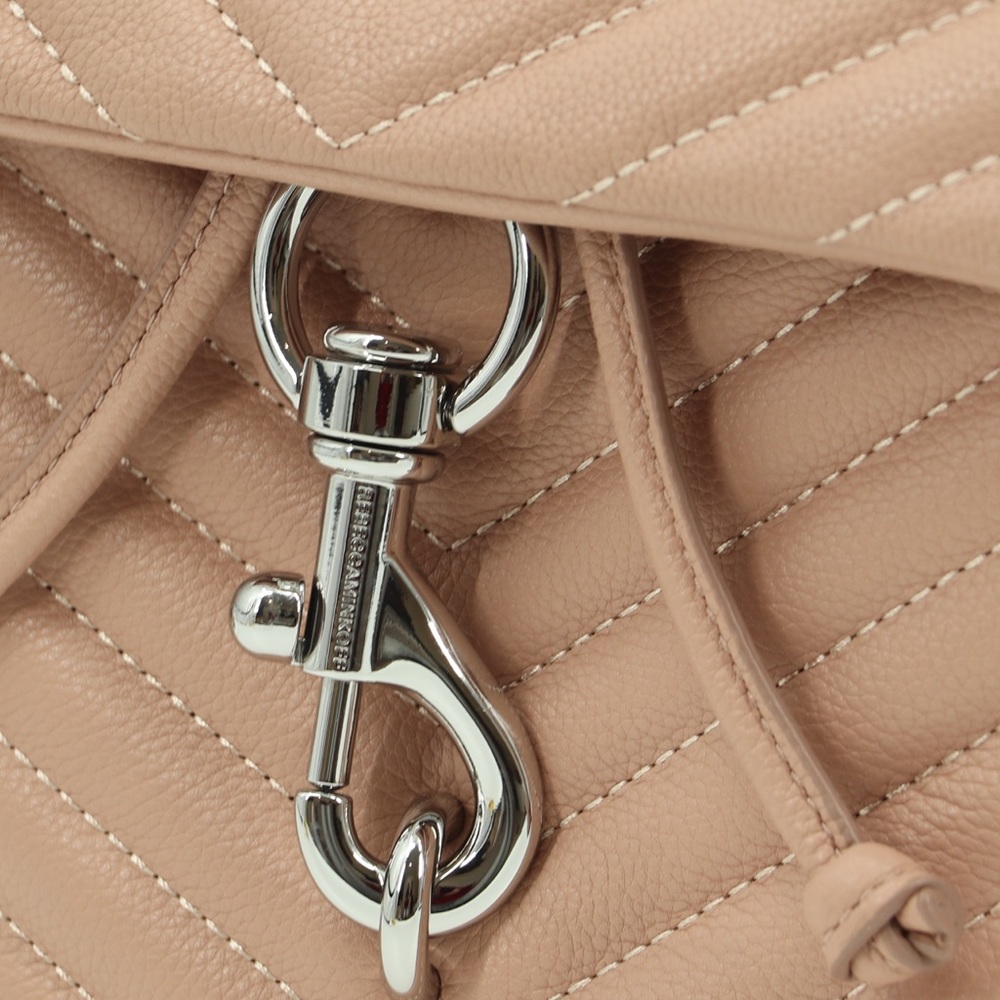 New Rebecca Minkoff Edie Flap Quilted Leather Backpack - Picture 4 of 13